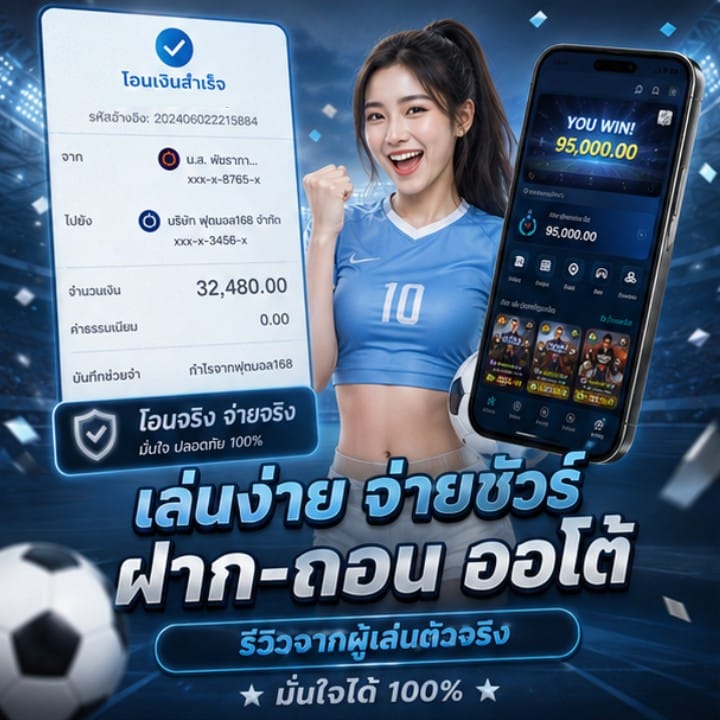 แทงบอลมันส์ กำไรจัดเต็ม รีวิวจากผู้เล่นตัวจริง จำนวนเงิน 45,000.00
