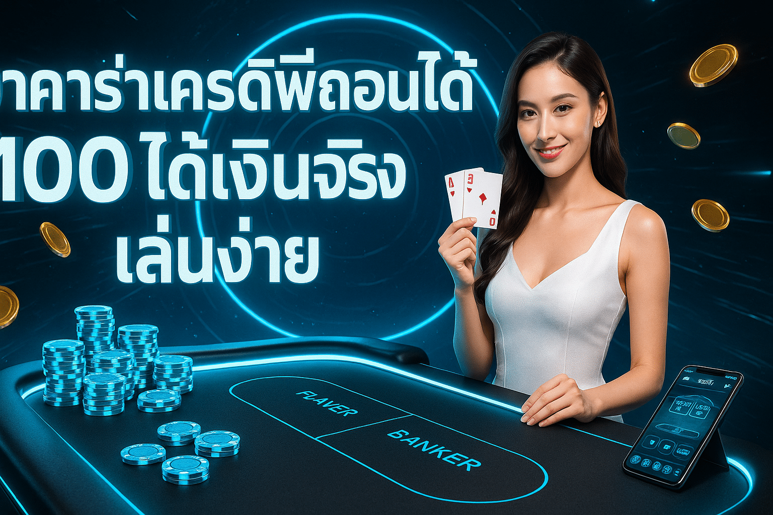 บาคาร่าเครดิตฟรีถอนได้ 100